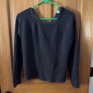 American Eagle Outfitters Dark Gray Crew Neck Sweater